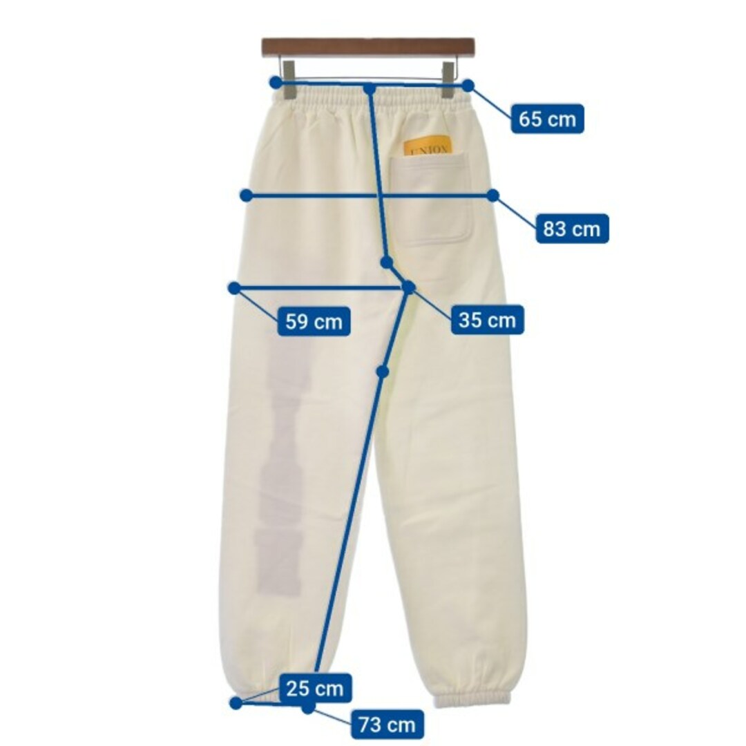 union ユニオン スウェットパンツ 1(S位) 白 【古着】【中古】
