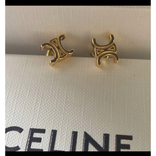 celine - 新品／美品CELINE セリーヌ ロゴ　ピアス 兩耳 0918-2