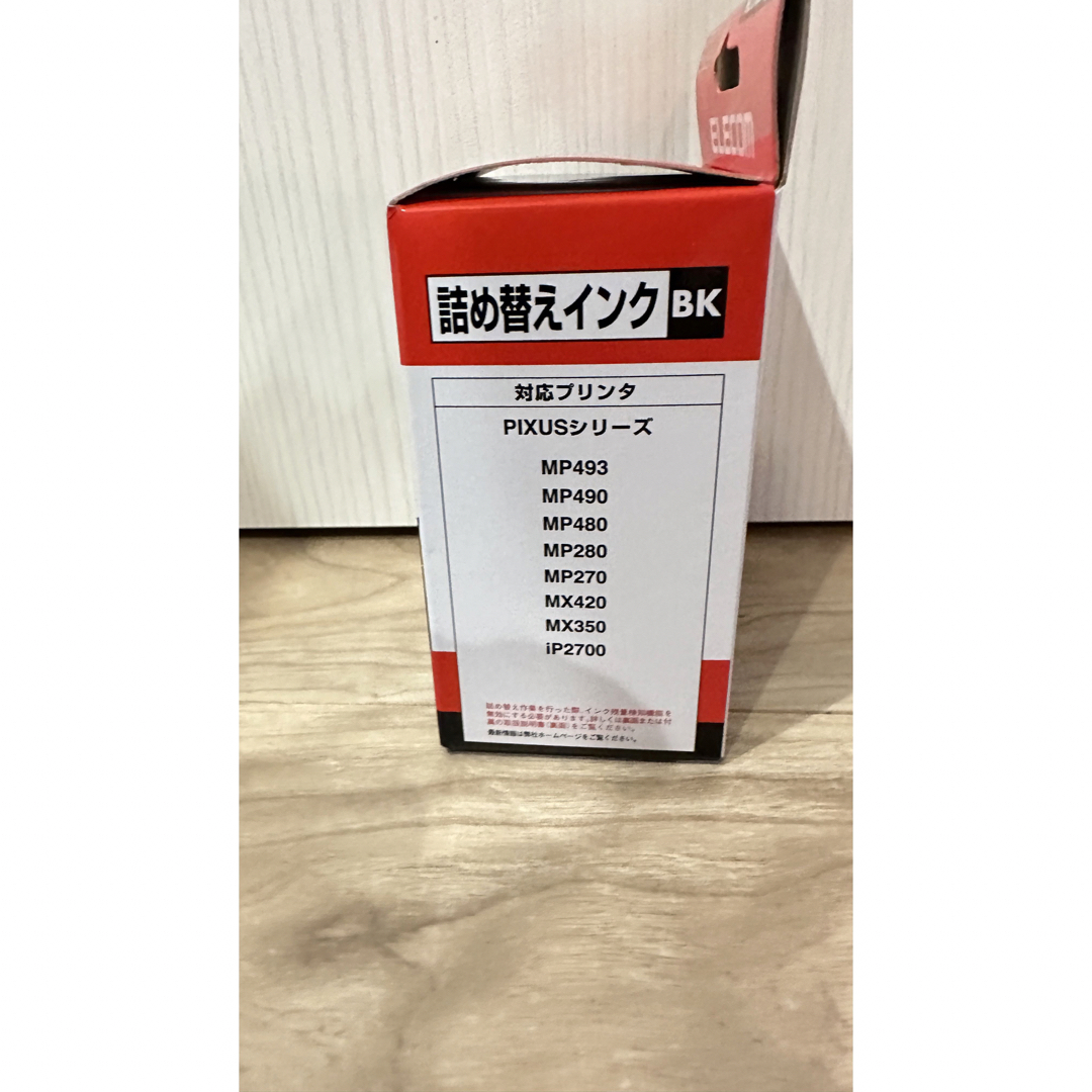 ELECOM(エレコム)のエレコム BC-310用 詰め替えインク CANON ブラック(顔料) 専用工具 インテリア/住まい/日用品のオフィス用品(オフィス用品一般)の商品写真