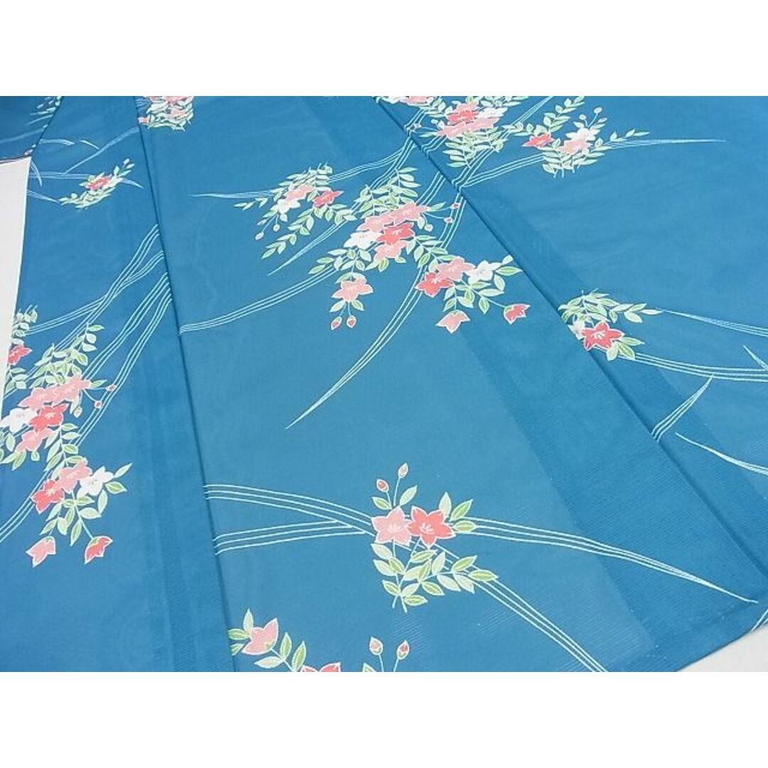 平和屋-こころ店■夏物 小紋 絽 草花文 洗える着物 着丈152cm 裄丈63cm 未使用 A-ms282 平和屋-こころ店■夏物 小紋 絽 枝葉文 着丈152cm 裄丈63cm 洗える着物 A-ck4306