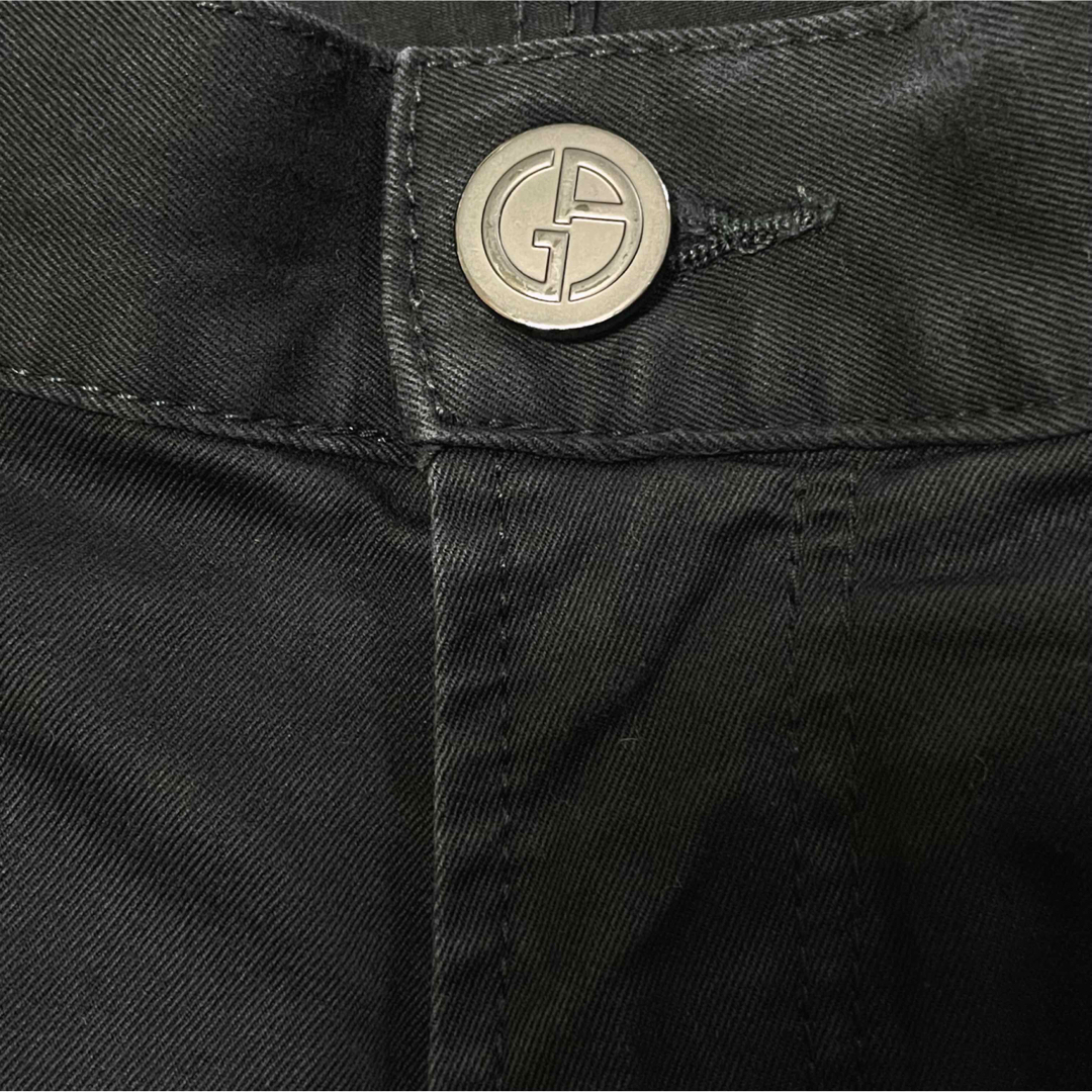 GIORGIO ARMANI 5ポケットパンツ コットン ブラック W36