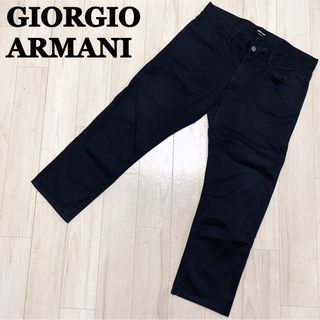 GIORGIO ARMANI 5ポケットパンツ コットン ブラック W36