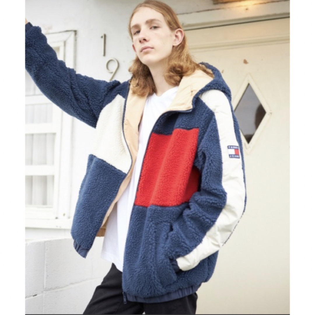 【新品★未使用】TOMMY JEANS トミー リバーシブルボアジャケット