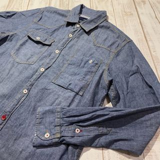 スコッチアンドソーダ(SCOTCH & SODA)の【SCOTCH&SODA】スコッチアンドソーダ 長袖デニムシャツ Lサイズ(シャツ)