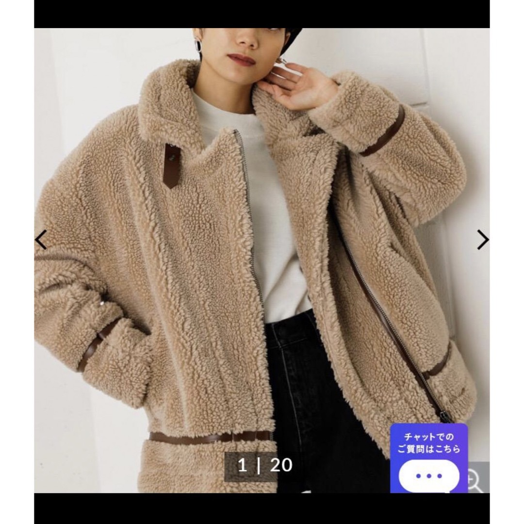 AZUL by moussy(アズールバイマウジー)のボアジャケット レディースのジャケット/アウター(その他)の商品写真