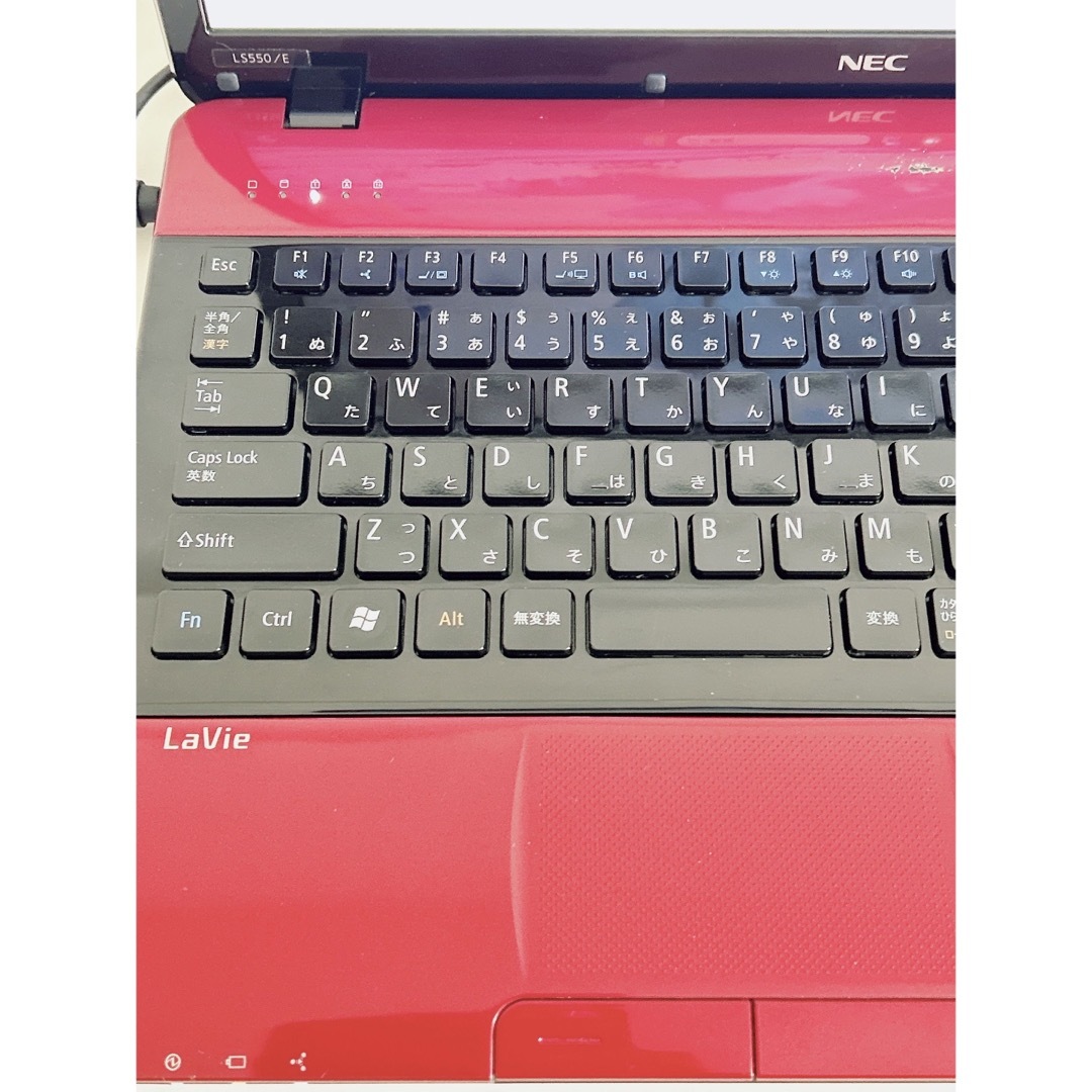 NEC - SALE❗️ 在宅ワークや事務処理に❣️赤いノートパソコン✨社会
