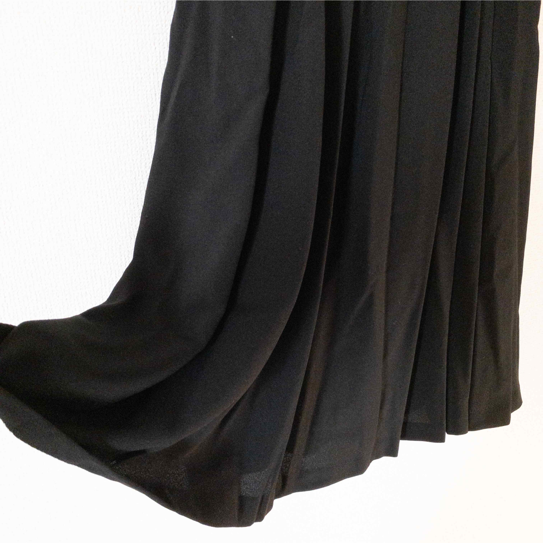 dejavu(デジャヴュ)の【新品タグ付き】DEJAVU スカート 日本製 黒 38 M ミモレ丈 レディースのスカート(ロングスカート)の商品写真