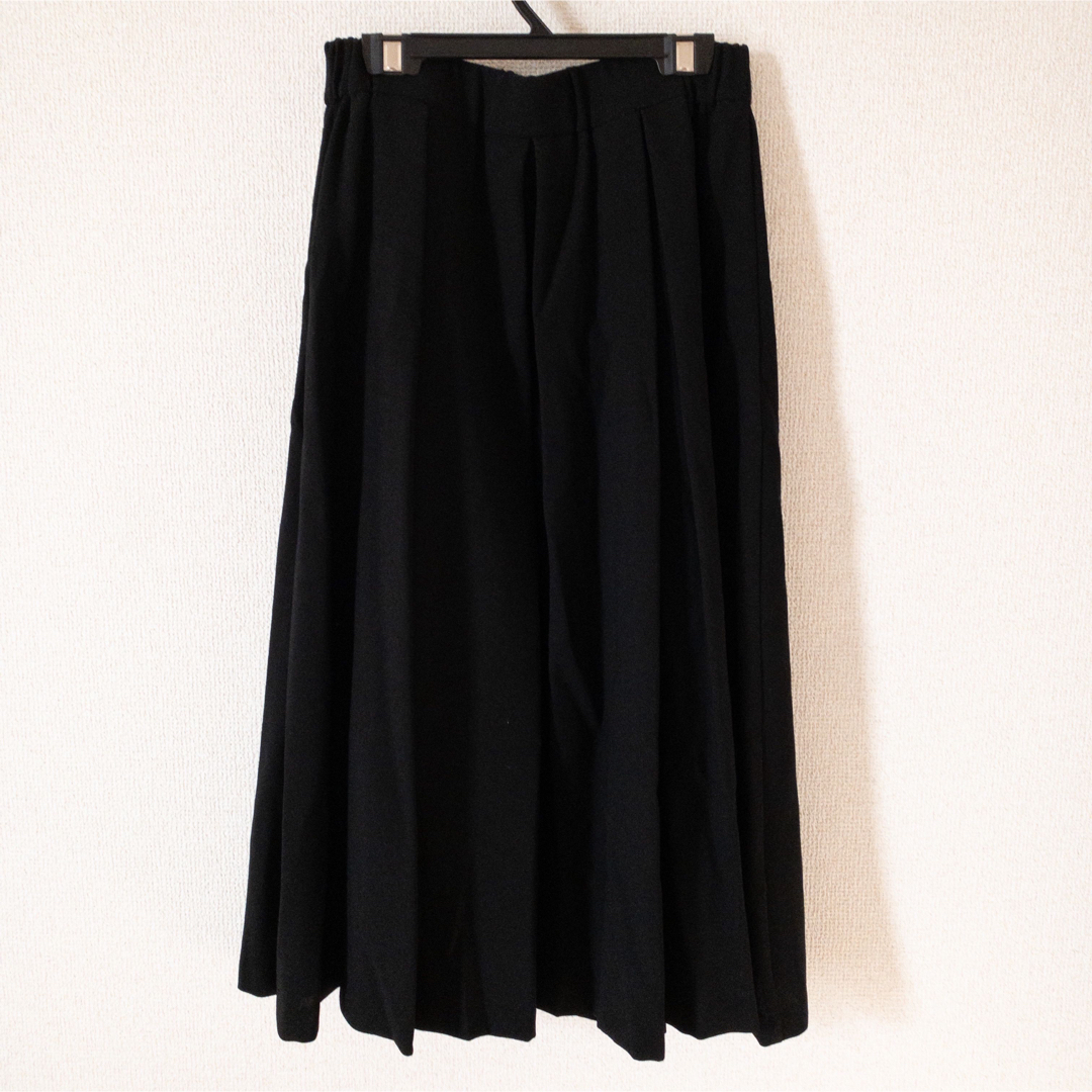 dejavu(デジャヴュ)の【新品タグ付き】DEJAVU スカート 日本製 黒 38 M ミモレ丈 レディースのスカート(ロングスカート)の商品写真