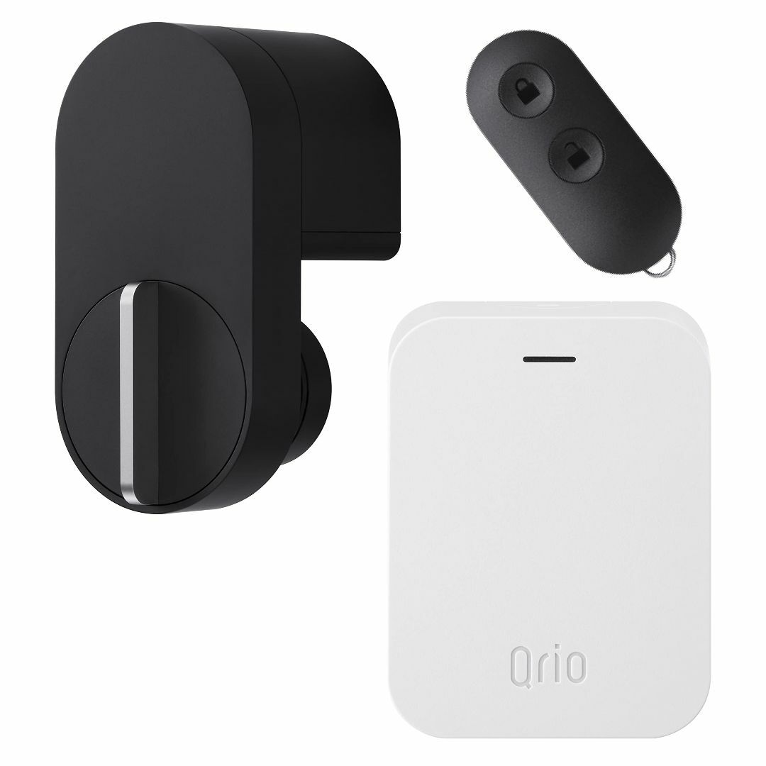 Qrio Lock(Black)・Qrio Hub・Key Sセット スマホでカ