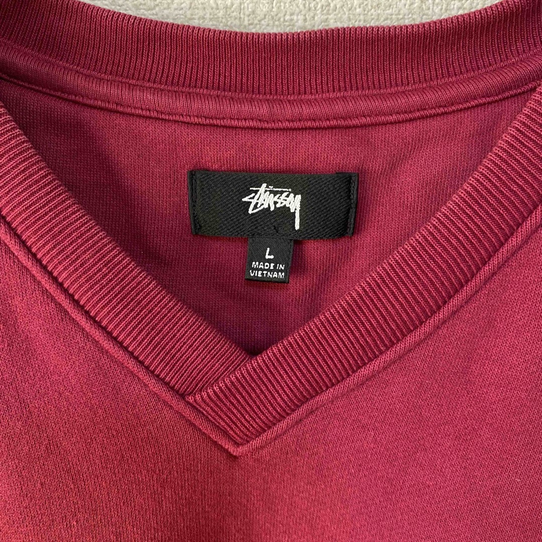 STUSSY(ステューシー)のステューシー　スウェット　ベスト　ノースリーブ　裏起毛　ユニセックス　L 古着 メンズのトップス(ベスト)の商品写真