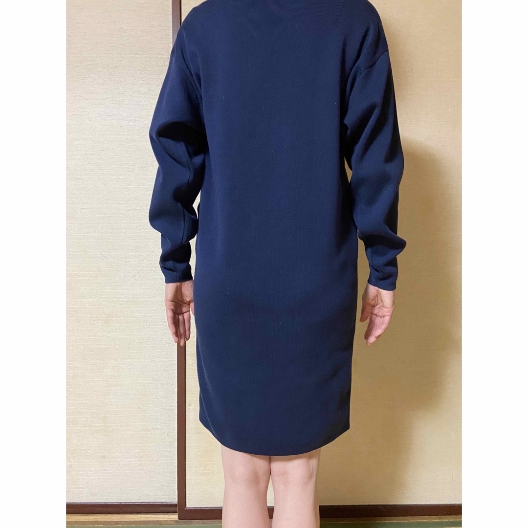 【美品】hyke ワンピース ネイビー