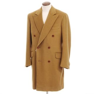 【中古】【未使用】ジャンニ カンパーニャ GIANNI CAMPAGNA カシミヤ ポロコート キャメルブラウン【サイズ52】【メンズ】(チェスターコート)