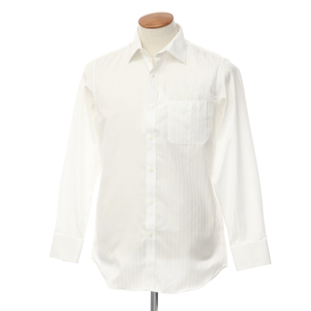 【未使用】ダーバン D’URBAN コットン レギュラーカラー ドレスシャツ ホワイト【サイズ39-82】【メンズ】