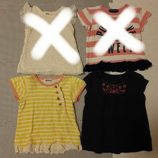 ブランシェス(Branshes)の女の子　トップス　3枚セット　90(Tシャツ/カットソー)