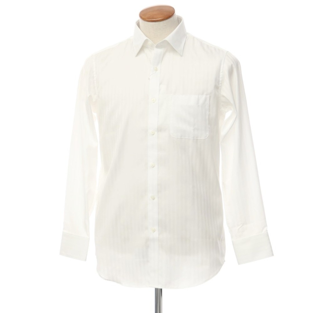 【未使用】ダーバン D’URBAN コットン レギュラーカラー ドレスシャツ ホワイト【サイズ39-84】【メンズ】