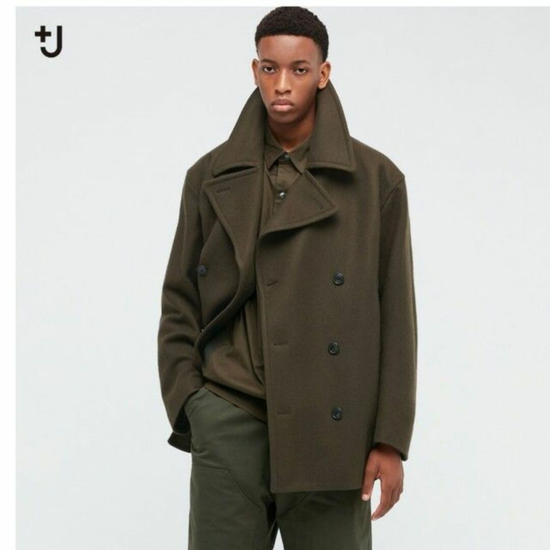 UNIQLO +J ユニクロ プラスJ ピーコート オリーブ L- UNIQLO +J ユニクロ プラスJ ピーコート オリーブ L-
