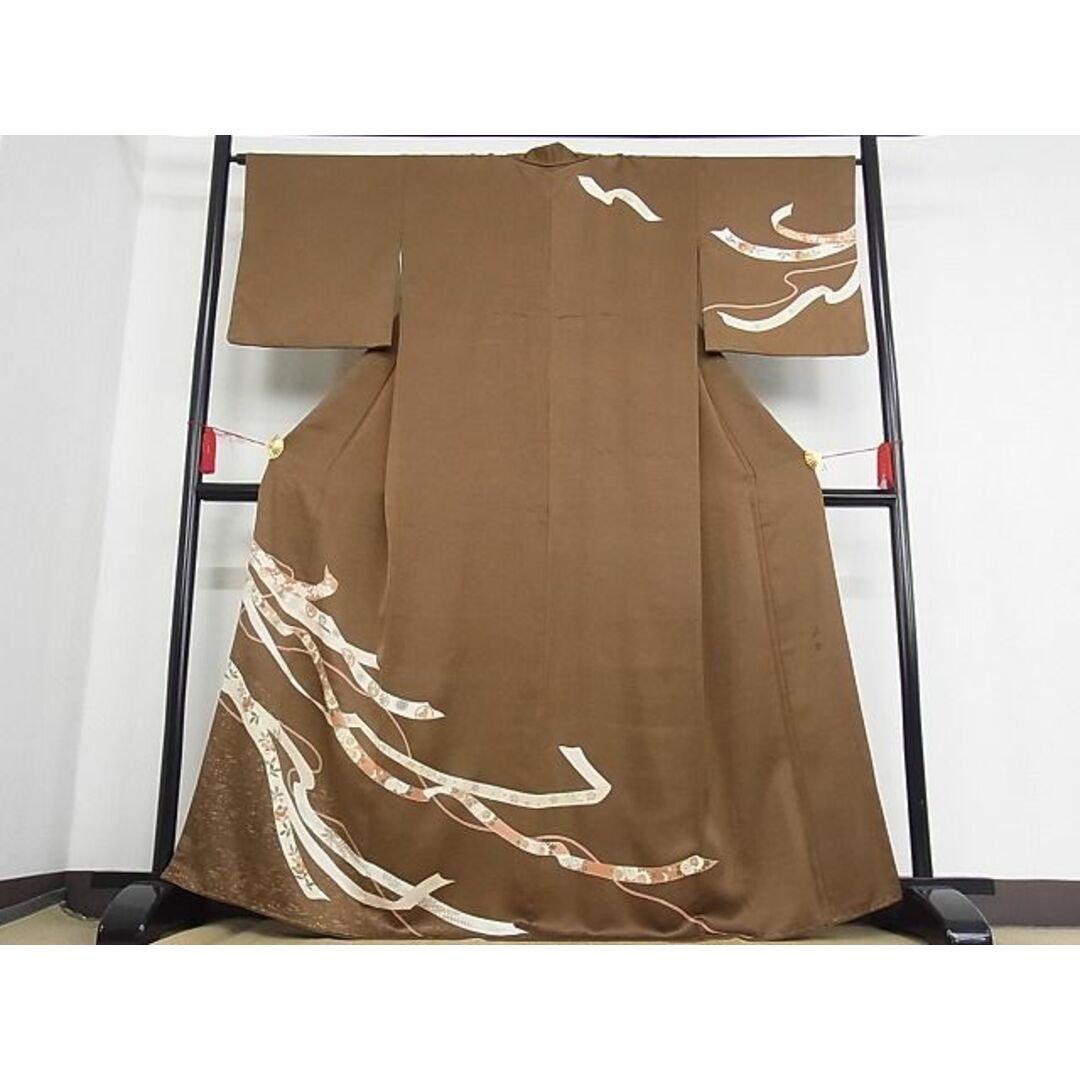 平和屋-こころ店■訪問着 作家物 鬘帯文 金彩 着丈165cm 裄丈65cm 正絹 逸品 B-ag3420 | フリマアプリ ラクマ