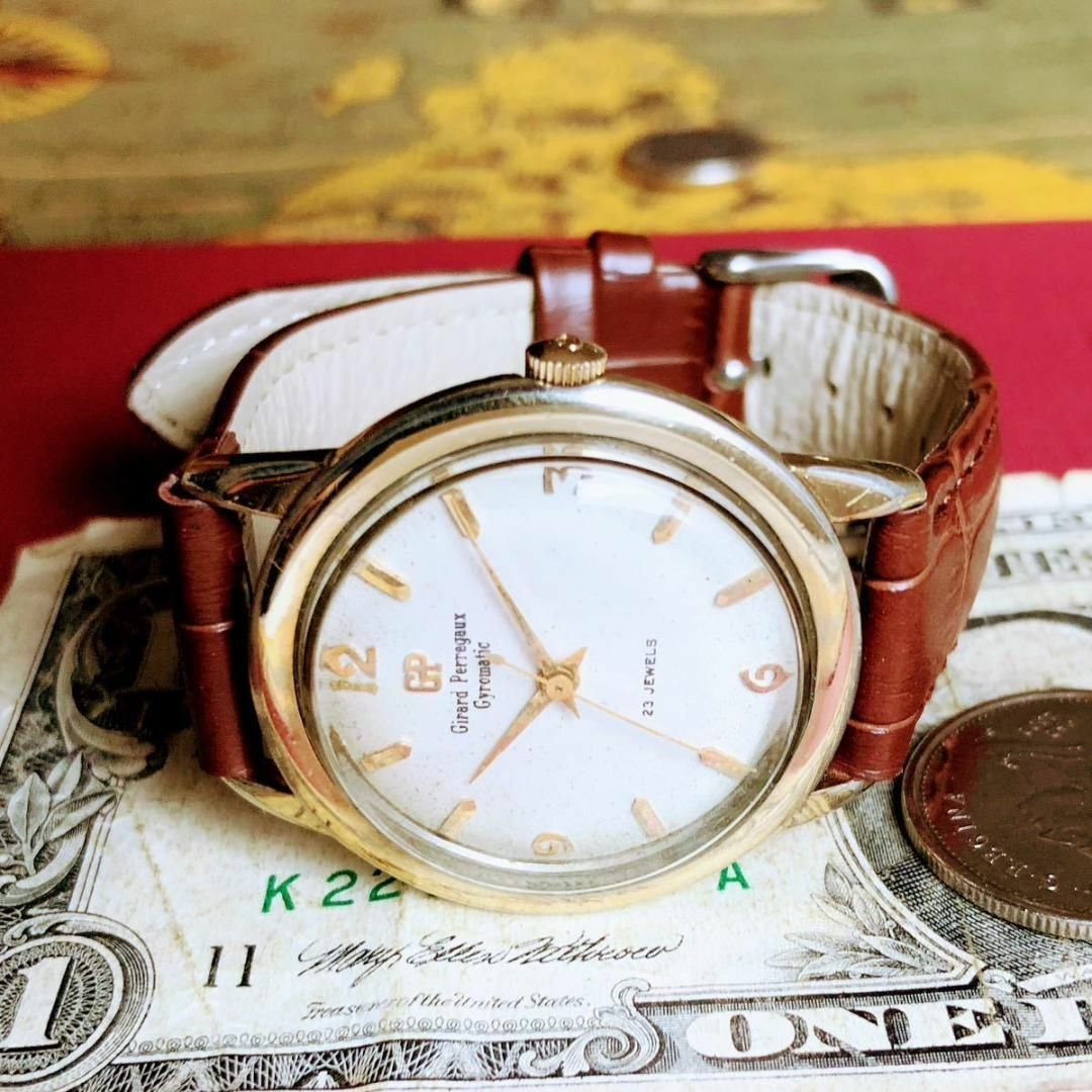 #2729【渋くてお洒落】メンズ 腕時計 ジラール・ぺルゴ 自動巻き 動作品
