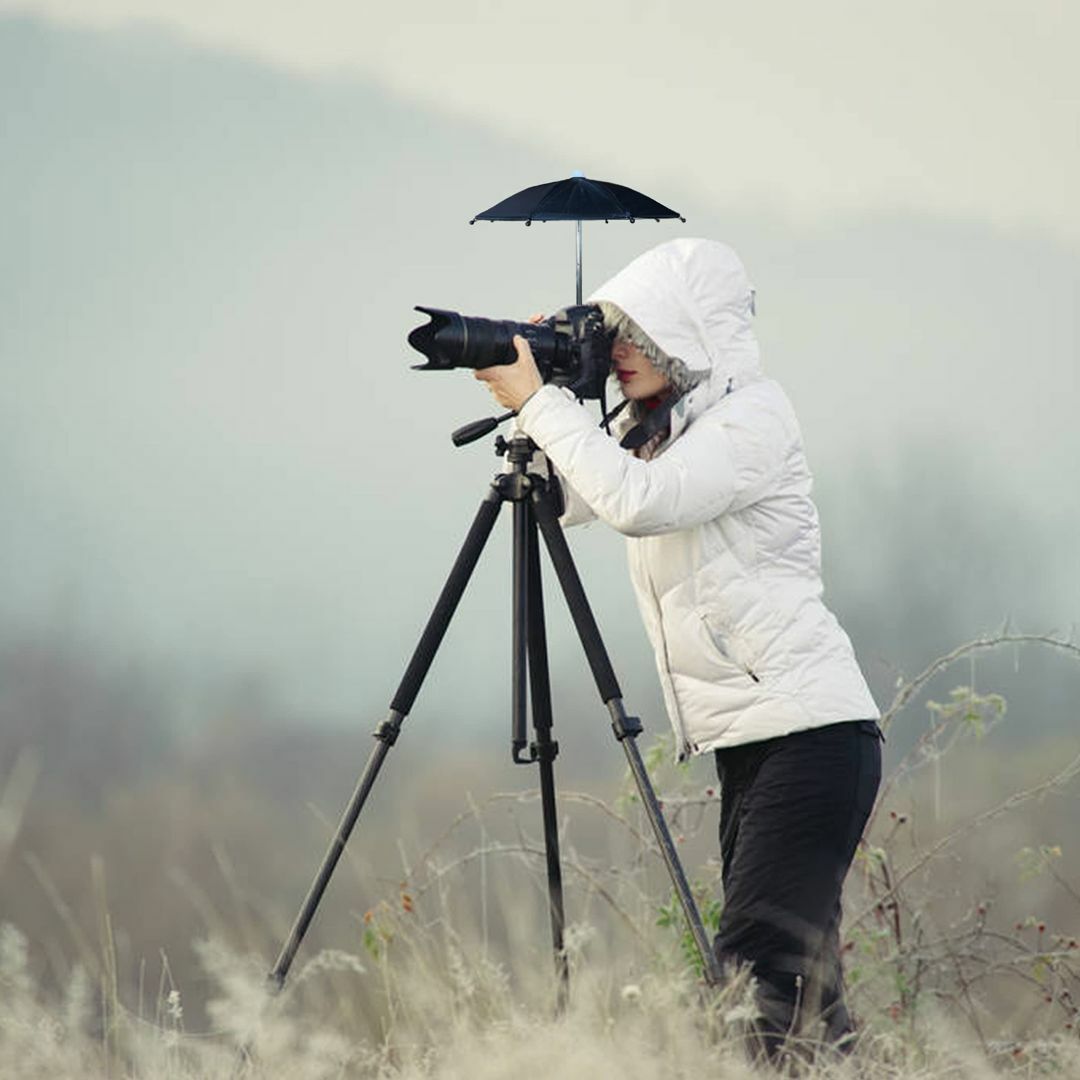 ホットシュー傘/日除け 雨・鳥の糞・日光・雪からカメラを守る カメラ傘 防水カメ 4