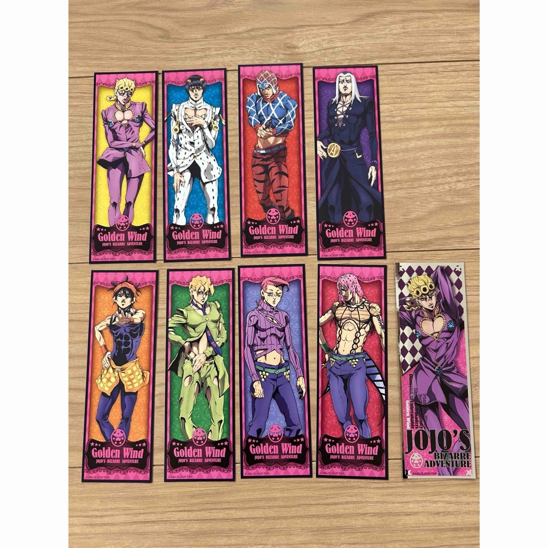 JOJO(ジョジョ)のジョジョの奇妙な冒険　ロングステッカー　43種 エンタメ/ホビーのおもちゃ/ぬいぐるみ(キャラクターグッズ)の商品写真