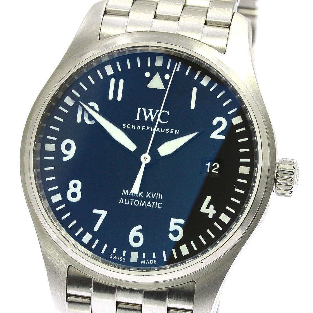 IWC IWC SCHAFFHAUSEN IW327011 パイロットウォッチ マークXVIII デイト 自動巻き メンズ 美品 保証書付き_773438IW327011シリアル