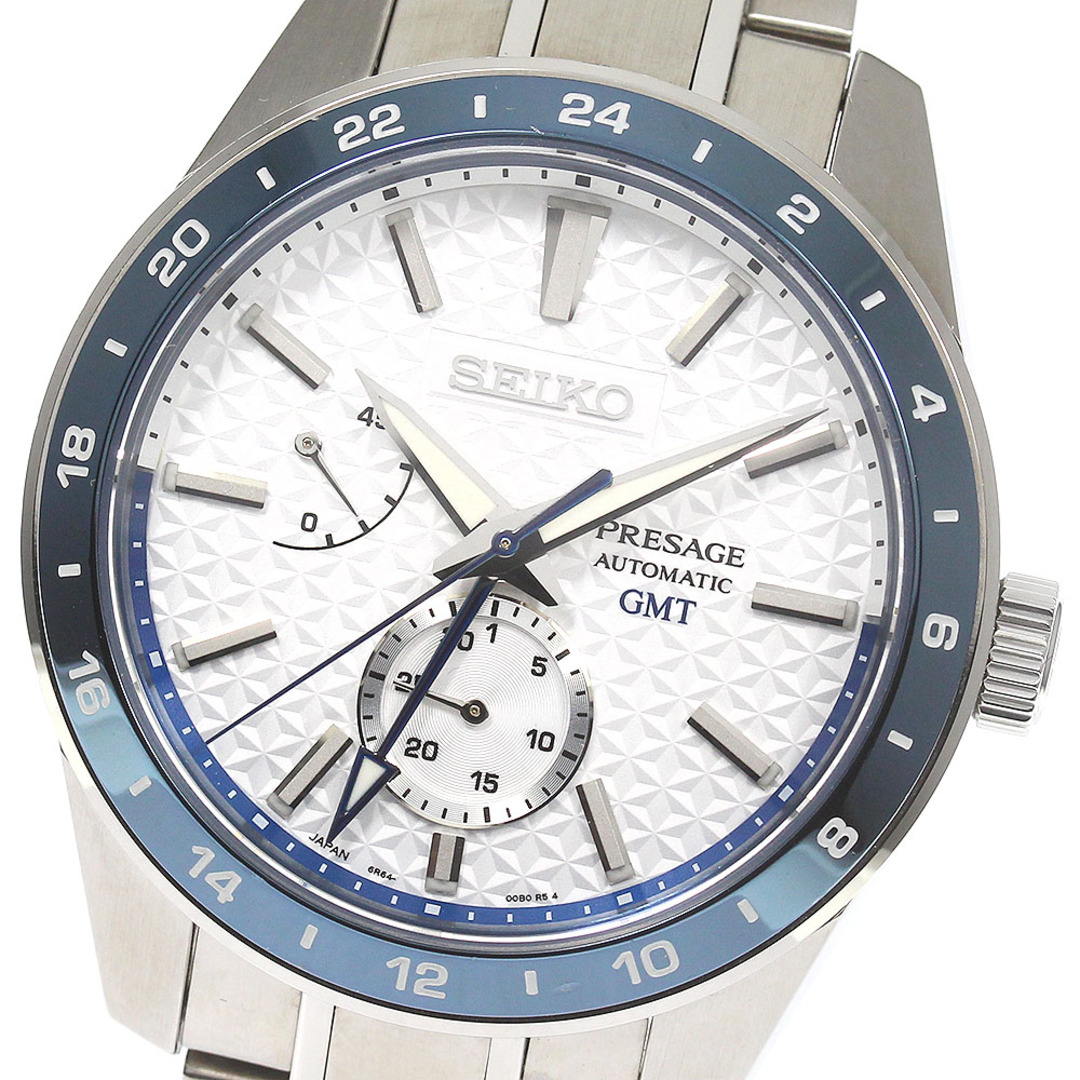 セイコー SEIKO SARF007/6R64-00D0 プレサージュ 創業140周年記念限定モデル GMT 自動巻き メンズ 内箱・保証書付き_773158