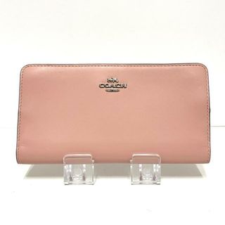 コーチ(COACH)のコーチ 長財布美品  スキニー 68399 ピンク(財布)