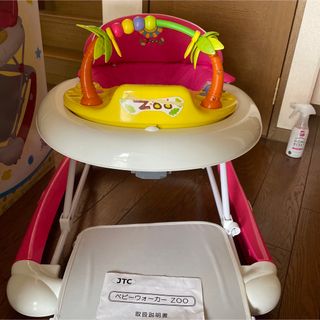 ジェーティーシー(JTC)のJTC 歩行器　ベビーウォーカーZoo  ピンク(歩行器)