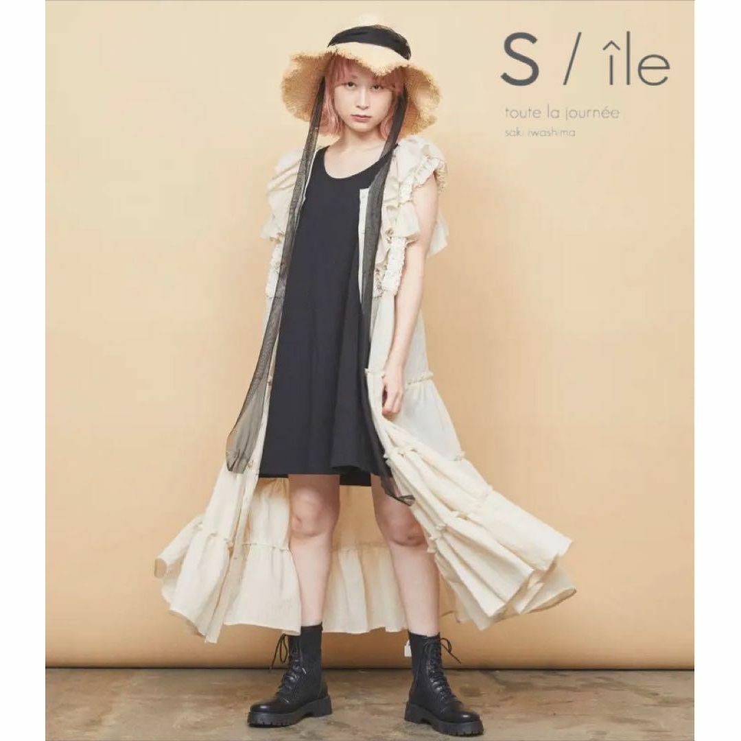 美品★S / île シール 上位蜃気楼ワンピース 0922