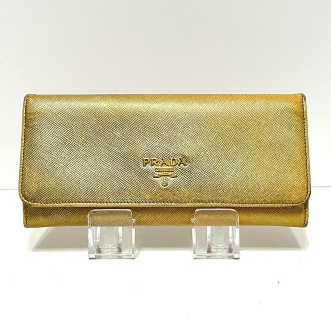 PRADA(プラダ) 長財布 - ゴールド レザー-