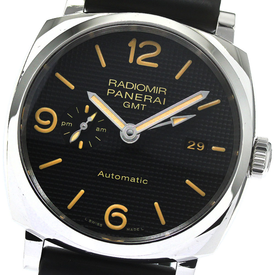 パネライ PANERAI PAM00627 ラジオミール 1940 3デイズ アッチャイオ GMT 自動巻き メンズ メーカーOH済み 箱・保証書付き_769651