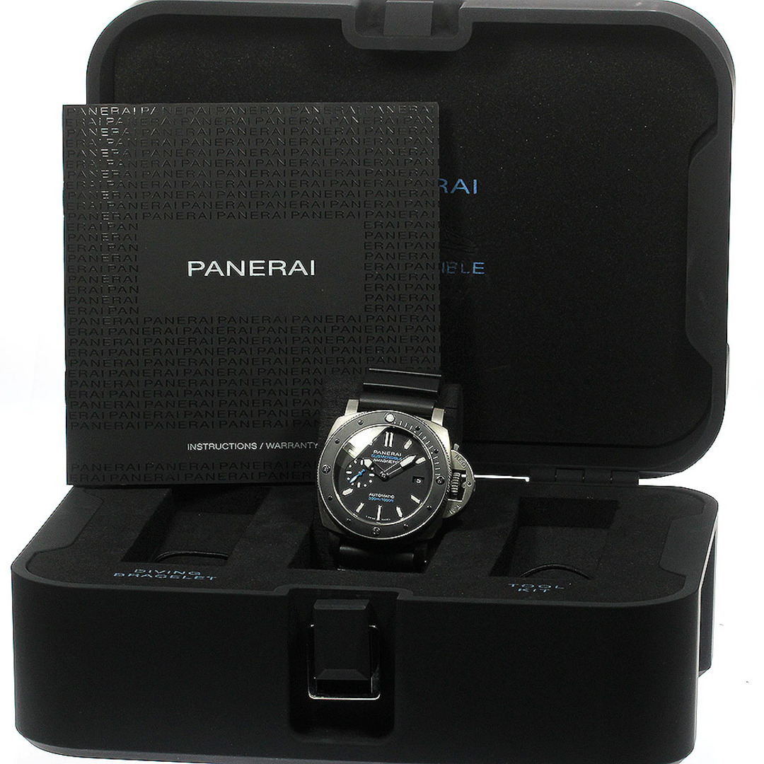 パネライ PANERAI PAM01389 ルミノール1950 サブマーシブル アマグネティック3デイズ チタニオ 自動巻き メンズ 良品 内箱付き_772620