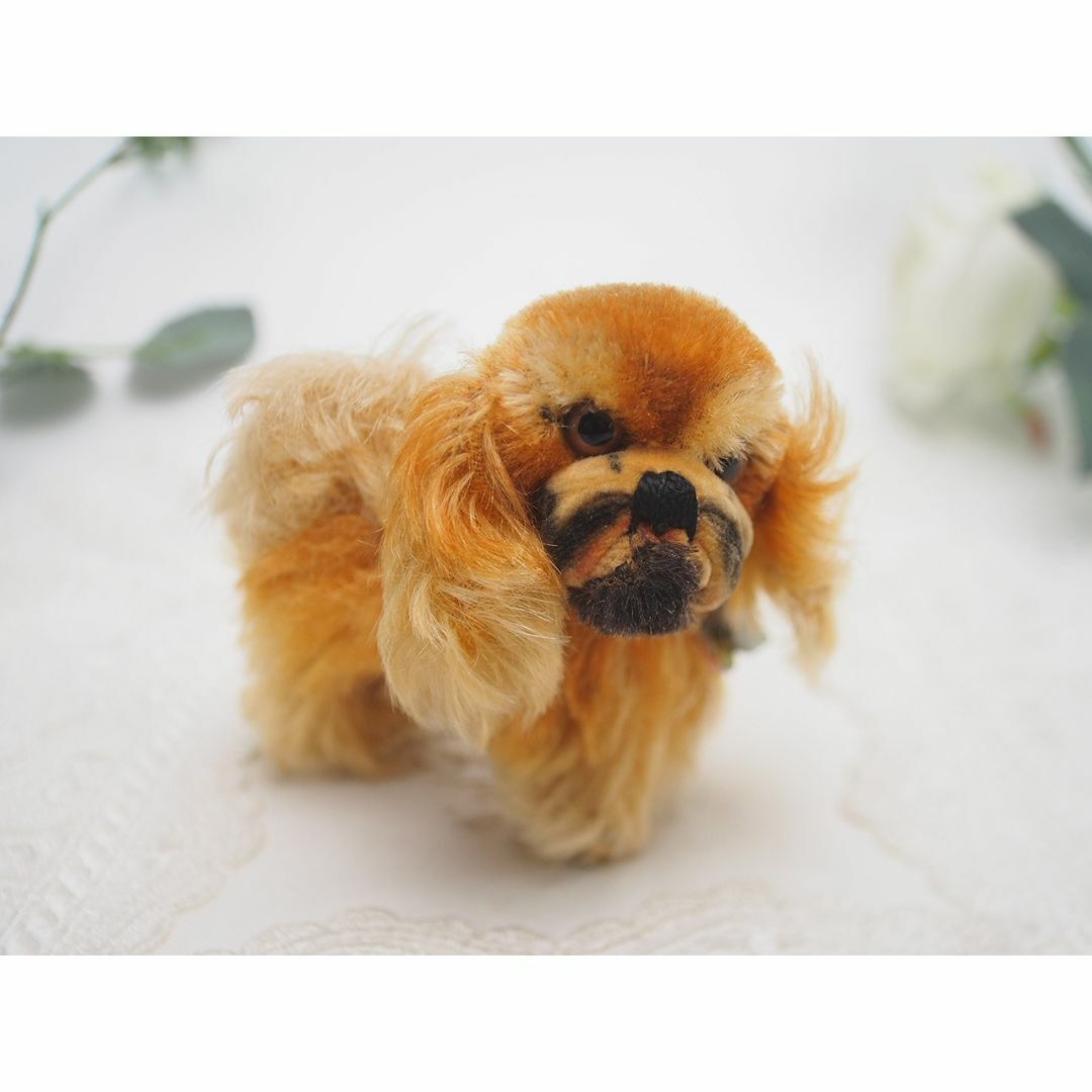 シュタイフ★Pekinese Peky 8cm オールID★最小ペキニーズ/犬