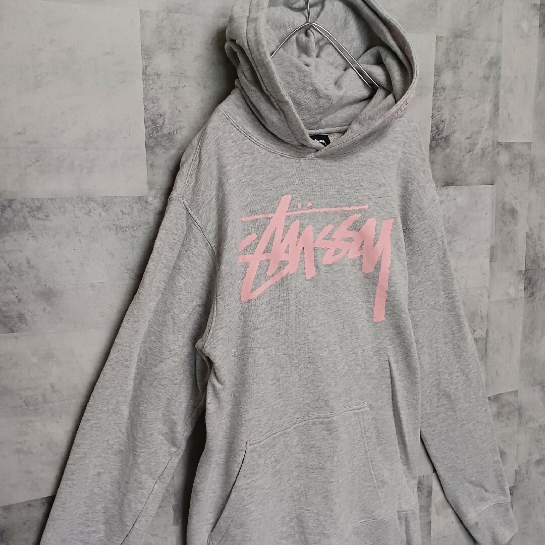 STUSSY ステューシー メンズ パーカー グレー M ストリート