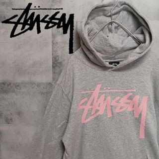 ステューシー(STUSSY)のSTUSSY ステューシー メンズ パーカー グレー M ストリート(パーカー)