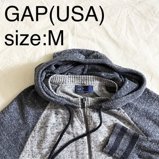 ギャップ(GAP)のGAP(USA)ビンテージコットンニットパーカ(ニット/セーター)