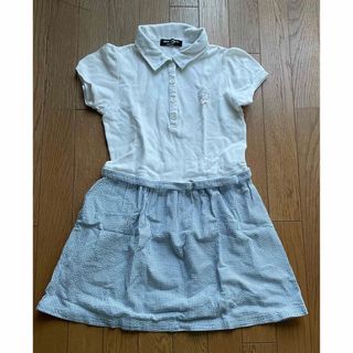 ポンポネット(pom ponette)のポンポネット　半袖　ドッキングワンピース　140 S 制服(ワンピース)