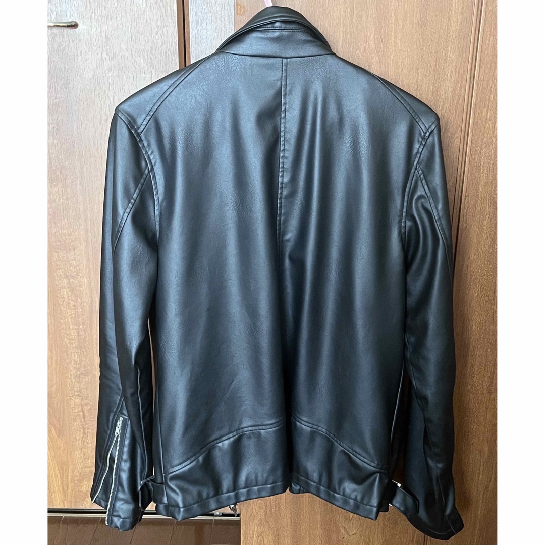 ライダースジャケット フェイクレザー 革ジャン レディースのジャケット/アウター(ライダースジャケット)の商品写真