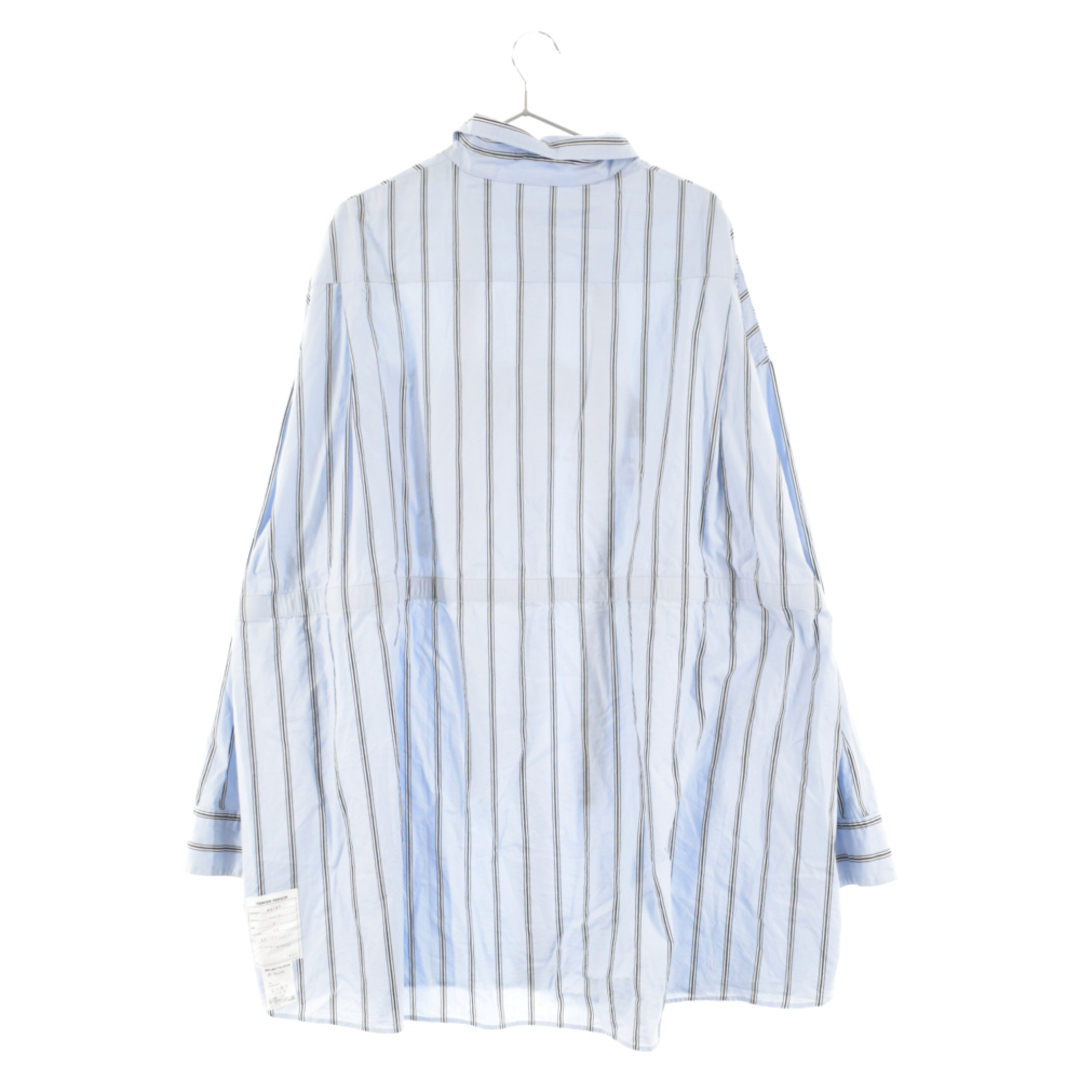 TENDER PERSON テンダーパーソン 20SS OVERSIZED DRESS SHIRT オーバーサイズフロントプリント長袖シャツ ブルー AD-TO-2235