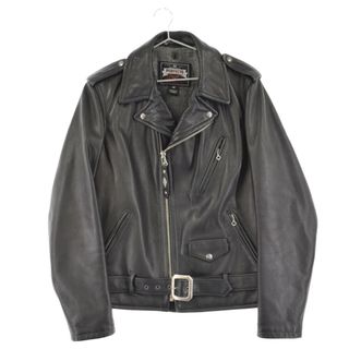 ショット(schott)のSCHOTT ショット 90TH ANNIVERSARY PERFECTO JACKET ファー付ダブルライダースジャケット ブラック 7565(ライダースジャケット)