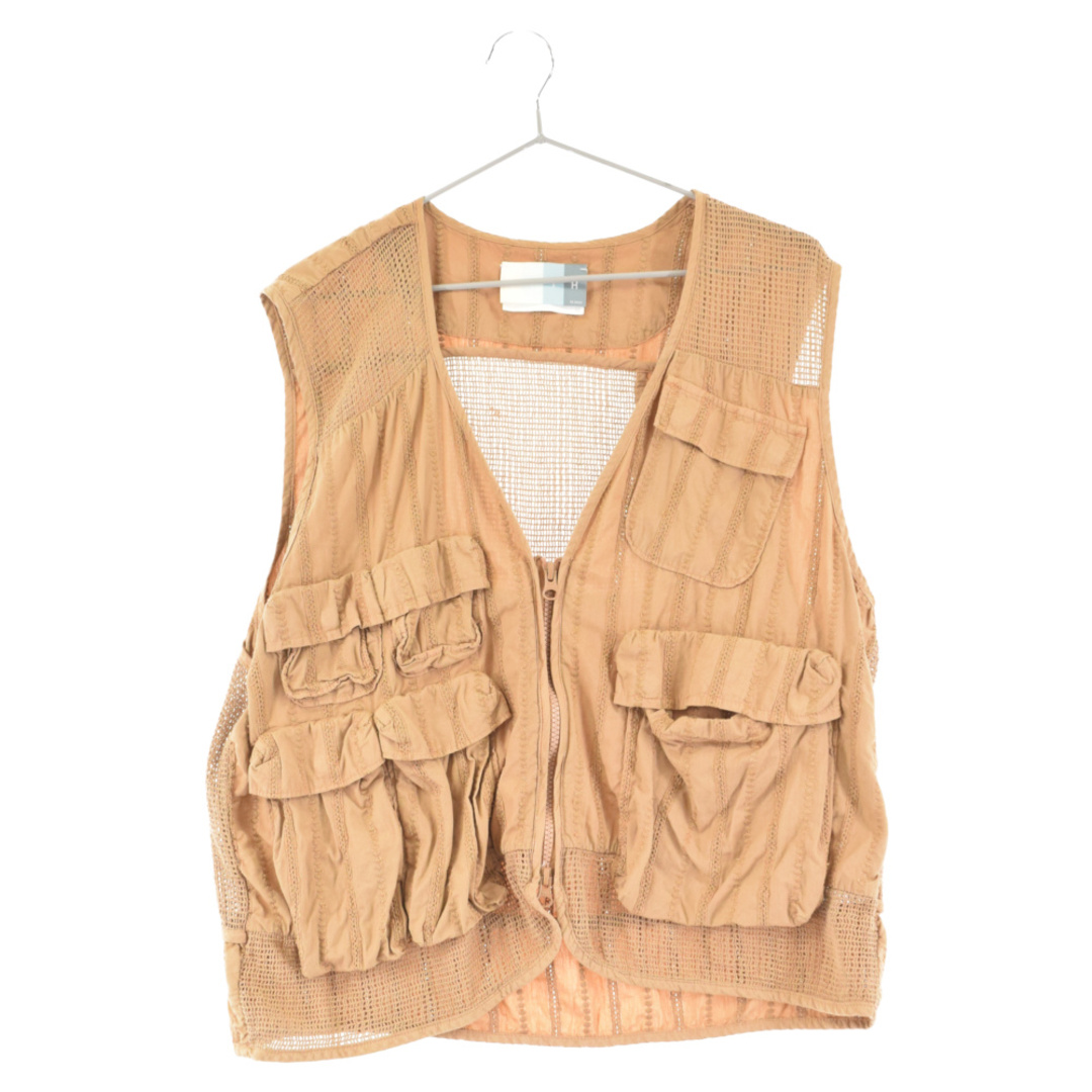 KITH キス 23SS River Vest リバーベスト ジップアップベスト ブラウン KHM010290