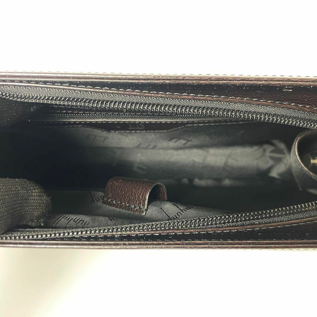Dunhill - 【美品・保存袋】ダンヒル ダークブラウン クラッチバッグ