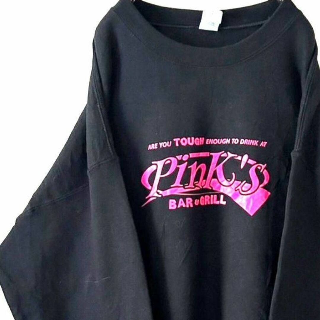ピンクス Pink’s バー グリル スウェット L ブラック 黒