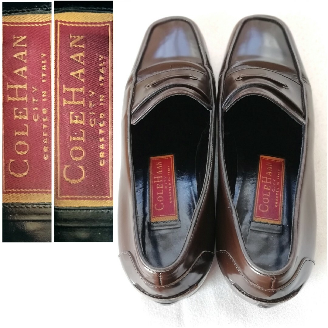 Cole Haan(コールハーン)のコールハーン/スクウェアトゥ/ヒールローファー/パンプス/22.5〜23cm位 レディースの靴/シューズ(ローファー/革靴)の商品写真