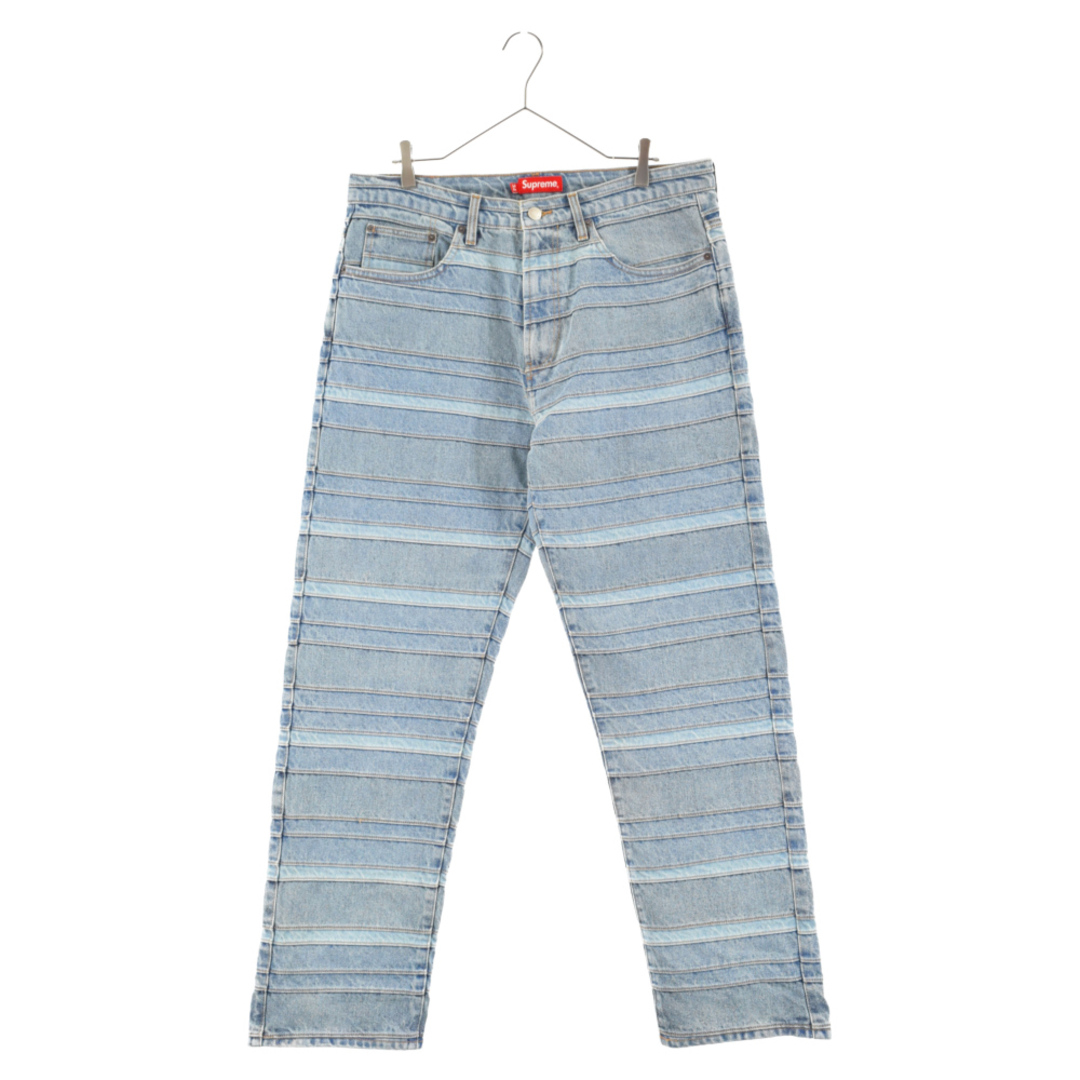 SUPREME シュプリーム 22AW Layered Jean レイヤード ジーンズ ツギハギ デニムパンツ インディゴ