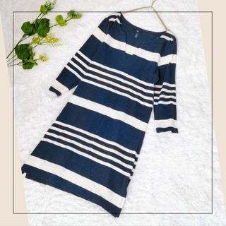 ギャップ(GAP)のギャップ／GAP／XS　小さいサイズ　バレリーナネック　ボーダーチュニック(チュニック)