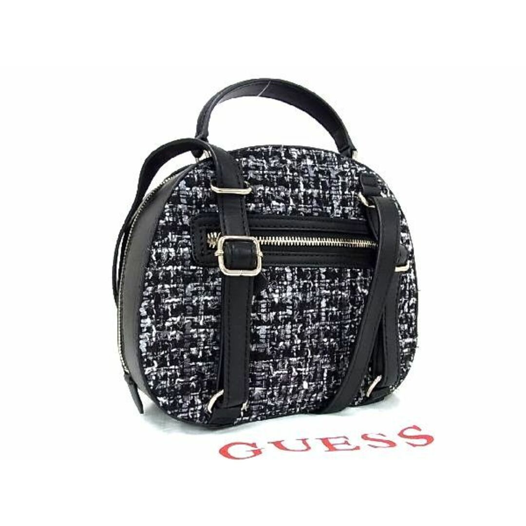 ■新品■未使用■ GUESS ゲス ツイード×レザー 3WAY ハンドバッグ ショルダー リュックサック バックパック ブラック系 AN9887 |  フリマアプリ ラクマ