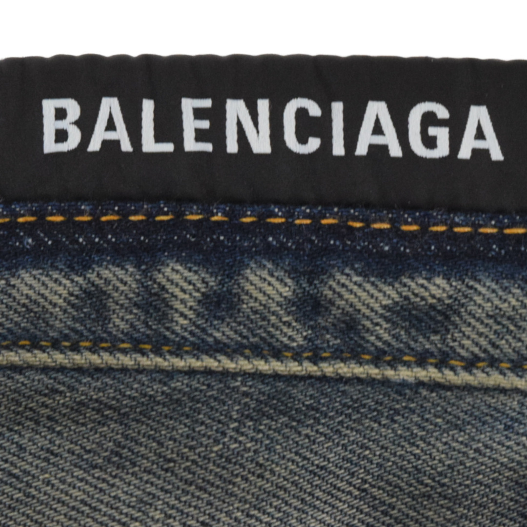 BALENCIAGA バレンシアガ 23SS BAGGY PANTS ダメージ加工バギー デニムパンツ インディゴ 745213 TNW01