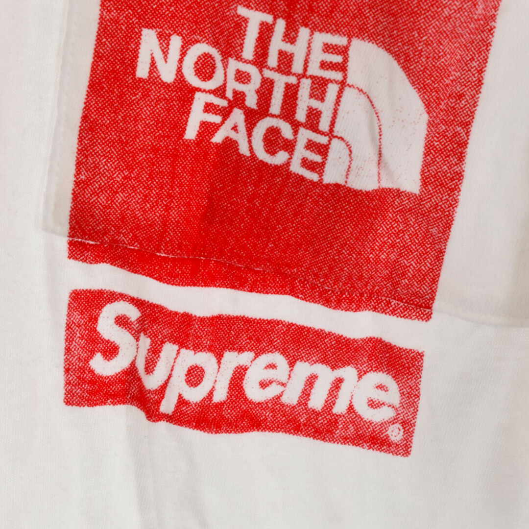 SUPREME シュプリーム 23SS×THE NORTH FACE Printed Pocket Tee ザノースフェイス プリント  ポケット半袖Tシャツ ホワイト NT02309I