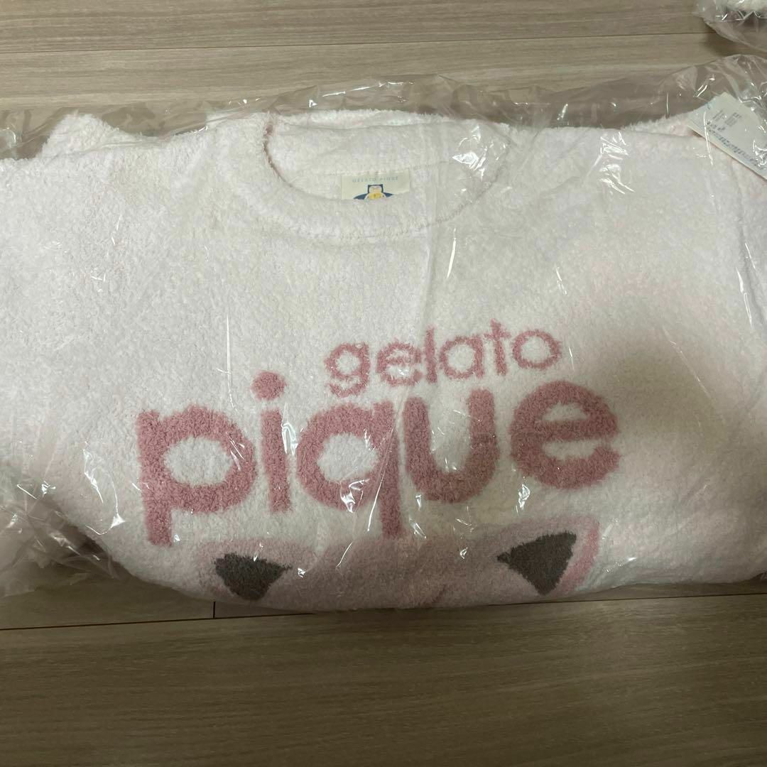 gelato pique ベビモコジャガードプルオーバー&ロングパンツセット